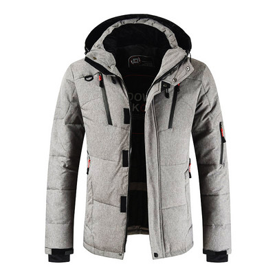 Vyriški snieglenčių kostiumai Nauji vėjui nepralaidūs vandeniui šilti stori sniego kelnės ir pūkinė striukė Slidinėjimo drabužių komplektas Žieminiai slidinėjimo kostiumai Vyriški prekių ženklai