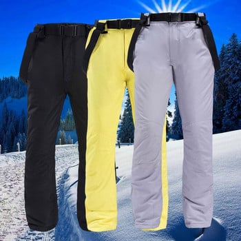 Ски панталони Мъжки и дамски външни висококачествени ветроустойчиви ски зимни топли водоустойчиви панталони за двойка Маркови панталони Y9t0