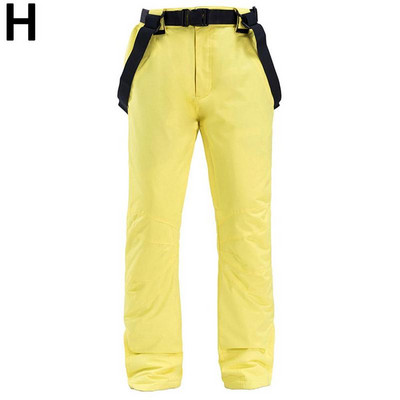 Slidinėjimo kelnės vyriškos ir moteriškos lauko aukštos kokybės vėjui atsparios slidės žiemai, šiltos vandeniui atsparios poros kelnės Firminės lentos kelnės Y9t0