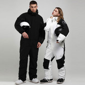 Vyrų Moteriškas slidinėjimo kombinezonas Slidinėjimo kostiumas Neperpučiamas vandeniui Slidinėjimo kostiumas 2021 m. žiemos šiltas vyriškas moteriškas slidinėjimo striukė + kelnės