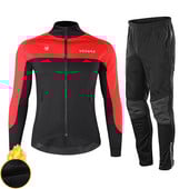 Slidinėjimo kostiumas Vyrai Žieminiai Nauji Lauko Neperšlampami Neperšlampami Termo Sniego Kelnių Rinkiniai Slidinėjimas Snieglente Slidinėjimo kelnės Vyrai