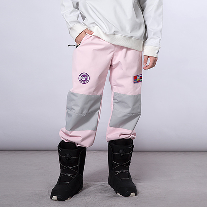 Šviesą atspindinčios slidinėjimo kelnės vyrams ir moterims žiemos snieglenčių alpinizmo stovyklavietėje storėjančios šiltos, atsparios vėjui ir vandeniui atsparios sniego slidinėjimo kelnės