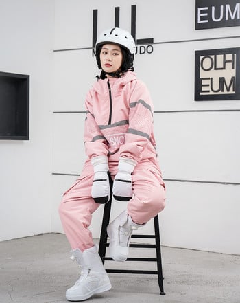 Goexplore Γυναικεία Snowsuit Κοστούμια Ski Jumpsuits Πολύχρωμες Φόρμες Snowboard Μπουφάν και παντελόνια