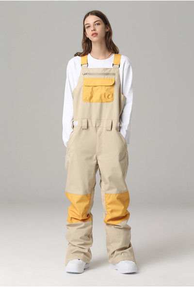 Žiemos slidinėjimo kelnės, neperšlampamos, neperšlampamos, neperšlampamos kombinezoninės snieglenčių kelnės moterims, itin šiltos vyriškos slidinėjimo kelnės.