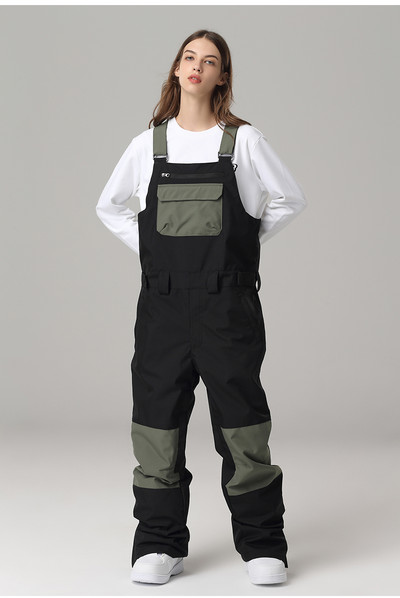 Žiemos slidinėjimo kelnės, neperšlampamos, neperšlampamos, neperšlampamos kombinezoninės snieglenčių kelnės moterims, itin šiltos vyriškos slidinėjimo kelnės.