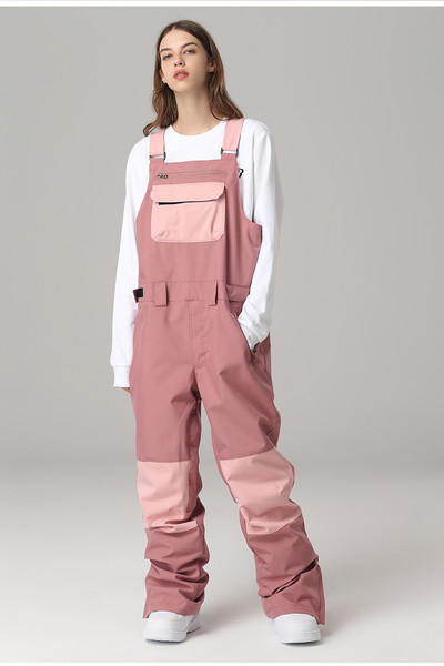 Žiemos slidinėjimo kelnės, neperšlampamos, neperšlampamos, neperšlampamos kombinezoninės snieglenčių kelnės moterims, itin šiltos vyriškos slidinėjimo kelnės.