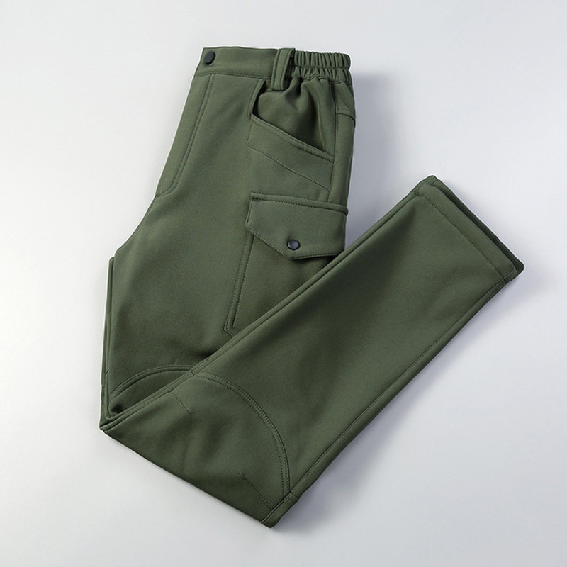 TRVLWEGO Vyriškos krovininės kelnės lauke slidinėjimas Laisvalaikis Kelionės Storos Šiltos Soft Shell Vyriškos Stovyklavietės Žygiai Išvykimo Taktinės Kelnės
