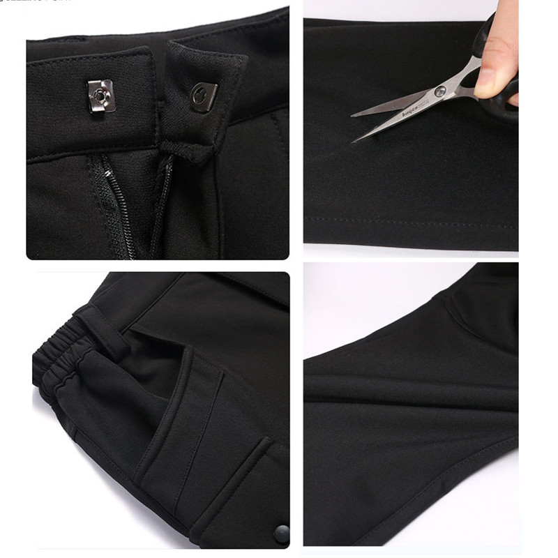 TRVLWEGO Vyriškos krovininės kelnės lauke slidinėjimas Laisvalaikis Kelionės Storos Šiltos Soft Shell Vyriškos Stovyklavietės Žygiai Išvykimo Taktinės Kelnės