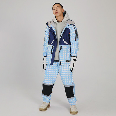 Naujas slidinėjimo kostiumas lauko sportui snieglenčių striukė Vyriškas kombinezonas laisvas slidinėjimo komplektas šiltas sniego kelnės žieminiai drabužiai, atsparūs vėjui, vandeniui