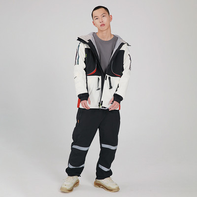 Naujas slidinėjimo kostiumas lauko sportui snieglenčių striukė Vyriškas kombinezonas laisvas slidinėjimo komplektas šiltas sniego kelnės žieminiai drabužiai, atsparūs vėjui, vandeniui