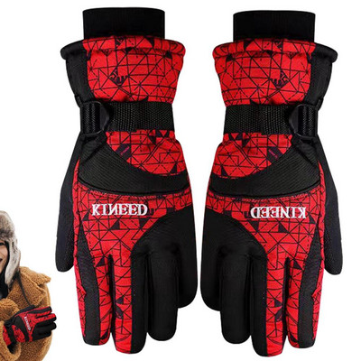 Žieminės jojimo pirštinės Žiemos šiltos pirštinės dviratininkų pirštinės Šiltos kelių kalnų dviračio pirštinės, skirtos bėgimui, vairavimui, žygiams pėsčiomis ir slidinėjimui