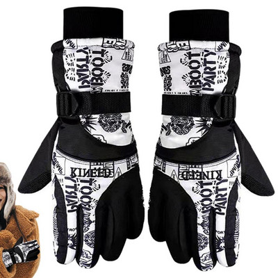 Žieminės jojimo pirštinės Žiemos šiltos pirštinės dviratininkų pirštinės Šiltos kelių kalnų dviračio pirštinės, skirtos bėgimui, vairavimui, žygiams pėsčiomis ir slidinėjimui