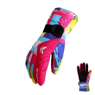 Mănuși de schi îngroșate de iarnă pentru femei, impermeabile, pentru snowboard, pentru bărbați, femei, schi, mănuși de ciclism, pentru femei, sport