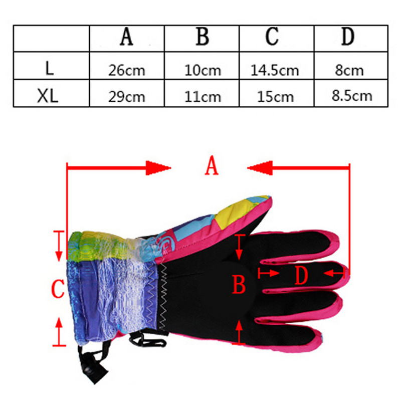 Mănuși de schi îngroșate de iarnă pentru femei, impermeabile, pentru snowboard, pentru bărbați, femei, schi, mănuși de ciclism, pentru femei, sport