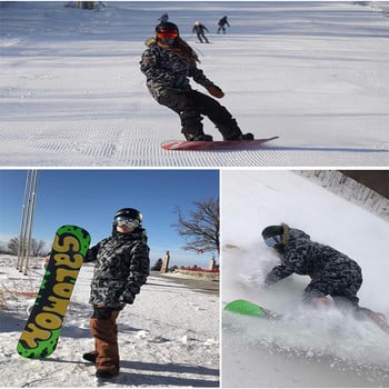 Πυκνό ανδρικό και γυναικείο παντελόνι σκι μέση προστατεύει τη μέση ζεστό αδιάβροχο αδιάβροχο αθλητικό παντελόνι σκι εξωτερικού χώρου ανδρικό esquí