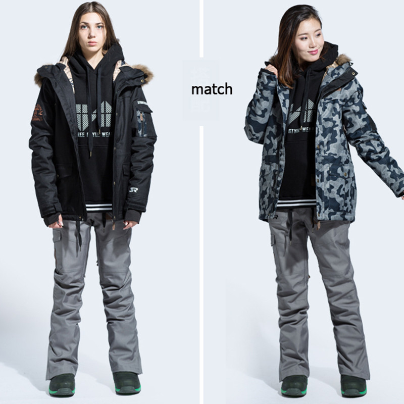 Pastorintas vyriškų ir moteriškų slidinėjimo kelnių juosmuo apsaugo juosmenį šiltas, atsparus vėjui, vandeniui atsparus lauko sportui skirtos slidinėjimo kelnės vyrams esquí