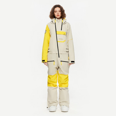 2023 m. žiemos naujas vientisas slidinėjimo kostiumas, moteriškas lauko sportinis snieglenčių striukė Vyriškas slidinėjimo komplektas kombinezonas, atsparus vėjui, vandeniui