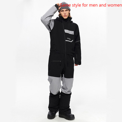 2023 m. žiemos naujas vientisas slidinėjimo kostiumas, moteriškas lauko sportinis snieglenčių striukė Vyriškas slidinėjimo komplektas kombinezonas, atsparus vėjui, vandeniui