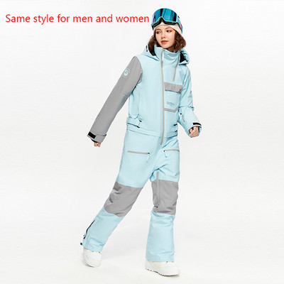 2023 m. žiemos naujas vientisas slidinėjimo kostiumas, moteriškas lauko sportinis snieglenčių striukė Vyriškas slidinėjimo komplektas kombinezonas, atsparus vėjui, vandeniui