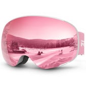 Vaikiški slidinėjimo akiniai OTG akiniai nuo rasojimo 100% UV apsauga berniukams mergaitėms Vaikams ir paaugliams Šalmai Suderinami su bet kokiu šalmu