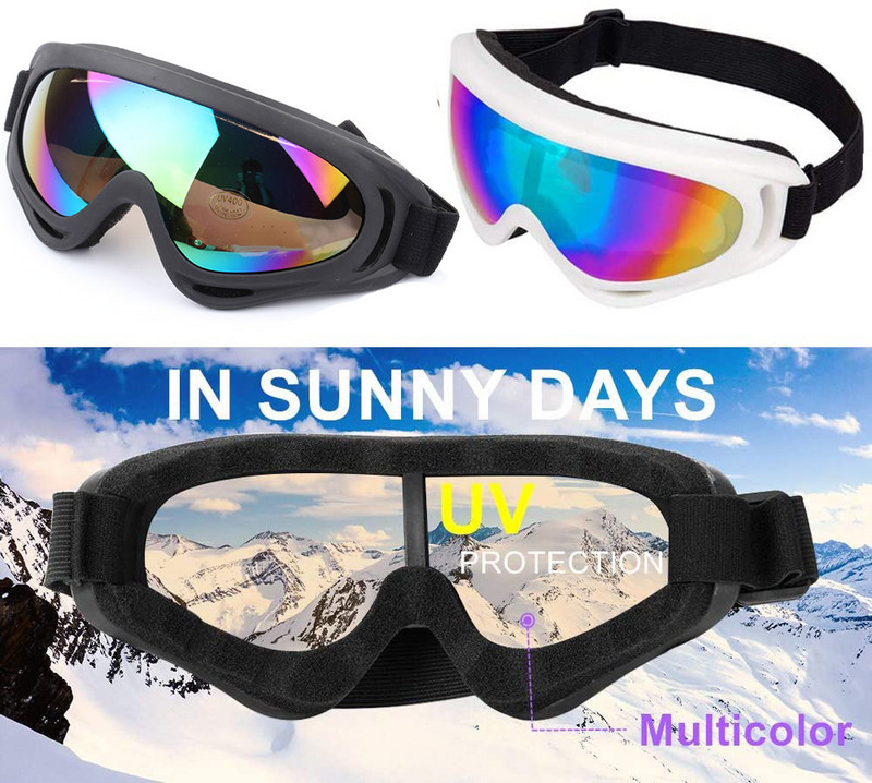 Uduvastased lumesuusaprillid Candy color Professionaalsed tuulekindlad X400 UV-kaitse uisusuusaprillid