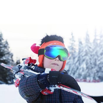 Mosodo Детски ски очила Малък размер за деца UV400 Очила против замъгляване каране на ски Момичета Момчета Сноуборд Големи сферични детски очила