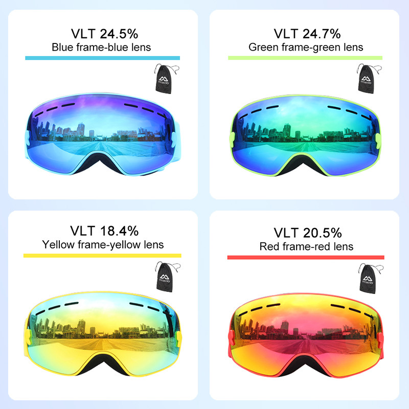 Mosodo Kid Slidinėjimo Akiniai Maži Dydžiai Vaikams UV400 Nuo rasojimo akiniai slidinėjimo Mergaitėms Berniukams Snieglentės Dideli Sferiniai Vaikų Akiniai