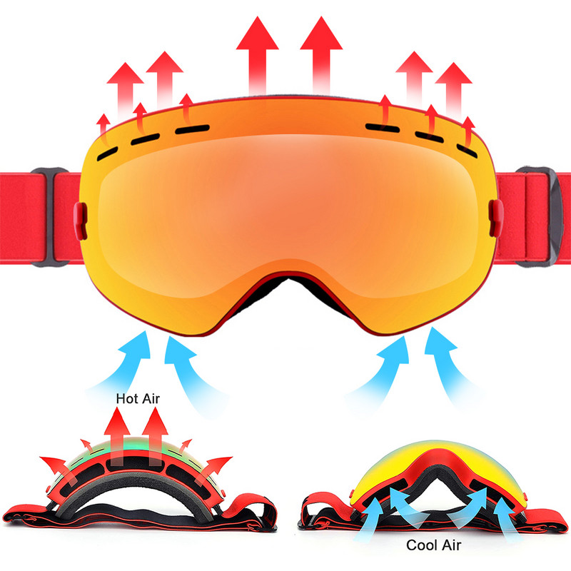Skijaške naočale marke Elax dvoslojne skijaške naočale protiv zamagljivanja naočale za snowboard na snijegu naočale za motorne sanke sport na otvorenom skijanje Googles