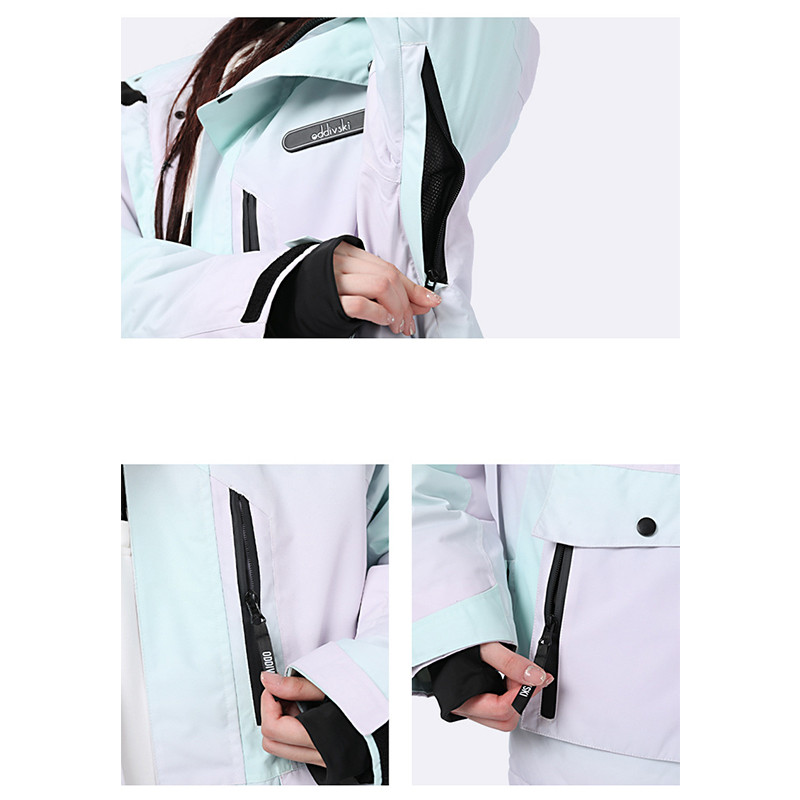 2022 m. naujas snieglenčių slidinėjimo rinkinys žieminis lauko kostiumas su sniego kostiumais, vėjui atsparus moteriškas kalnų neperšlampamas slidinėjimo kostiumas, moteriška sniego striukė