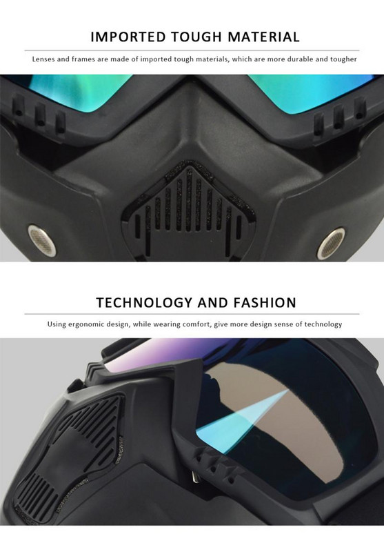 Lauko slidinėjimo akiniai snieglenčių kaukė žiemos sniego motociklui slidinėjimo akiniai nuo vėjo atsparūs slidinėjimo stiklai motokroso akiniai nuo saulės su burnos filtru