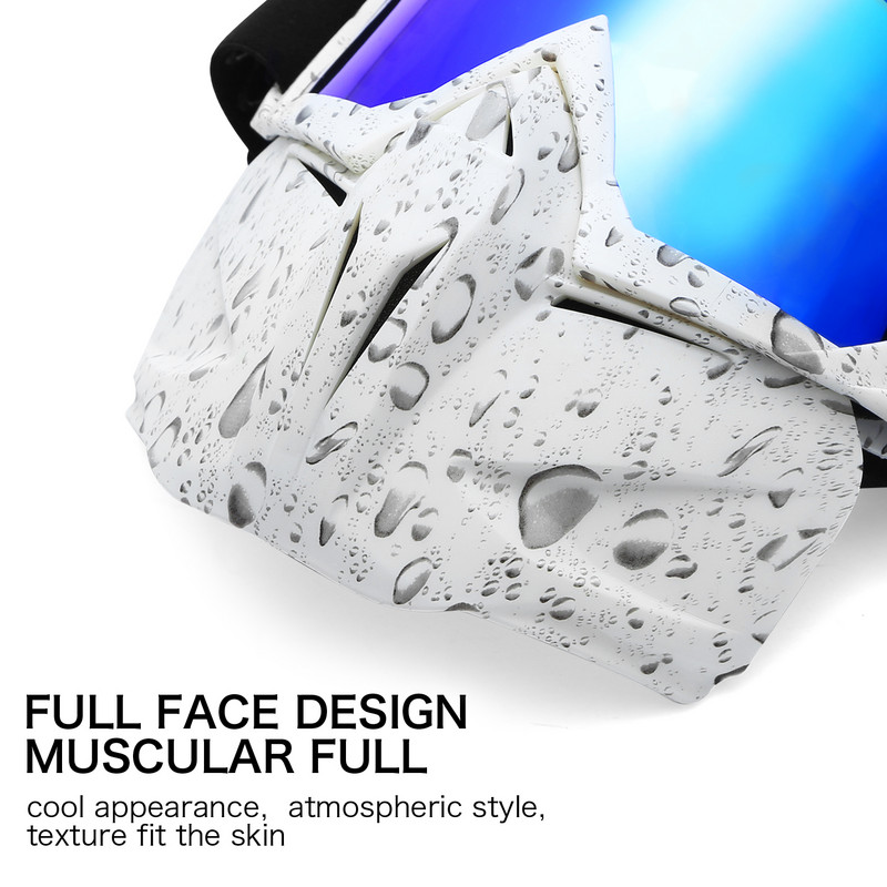 KUTOOK Slidinėjimo snieglenčių kaukė Žieminiai slidinėjimo akiniai Veido kaukė Akiniai Sniego motociklo Akiniai UV apsauga Akiniai nuo vėjo Sniego sportas