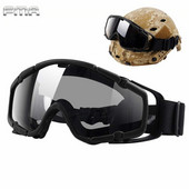 FMA ķiveres aizsargbrilles Taktiskās Airsoft ballistiskās pretmiglas aizsargbrilles militārās aizsargbrilles ķiverēm ar sānu sliedēm BK&Clean Lens