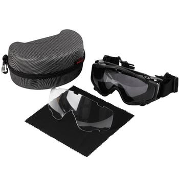 FMA Очила за каска Тактически еърсофт Балистични очила против замъгляване Военни предпазни очила за каски със странични релси BK&Clean Lens