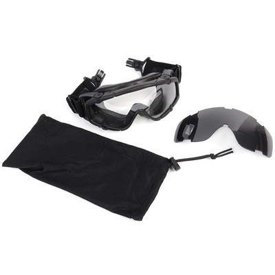 FMA ķiveres aizsargbrilles Taktiskās Airsoft ballistiskās pretmiglas aizsargbrilles militārās aizsargbrilles ķiverēm ar sānu sliedēm BK&Clean Lens