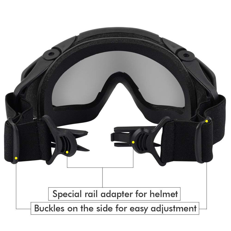 FMA šalmo akiniai Taktiniai Airsoft balistiniai akiniai nuo rasojimo kariniai apsauginiai akiniai šalmams su šoniniais turėklais BK ir švarus objektyvas