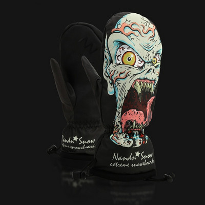 Monstras Vyrai Moterys Vaikams Žiemos terminis moteriškas snieglenčių slidinėjimo pirštinės Pirštinės Neperšlampamos Šiltos Nandn Snow Lauko Neslidžios Pirštinės