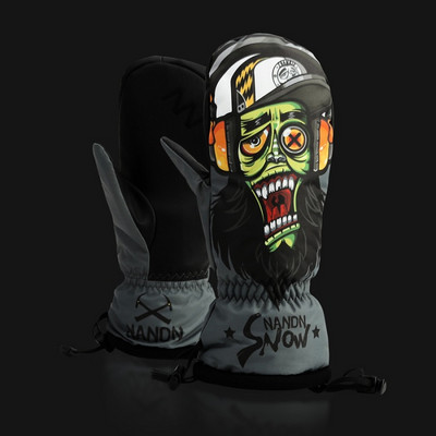 Monstras Vyrai Moterys Vaikams Žiemos terminis moteriškas snieglenčių slidinėjimo pirštinės Pirštinės Neperšlampamos Šiltos Nandn Snow Lauko Neslidžios Pirštinės