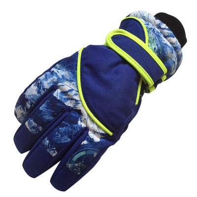 Vaikai Vaikai 5-8 metų Slidinėjimo pirštinės Žiemos Snieglentė Šiltos Pirštinės Berniukai Mergaitės Animacinis filmas Neperšlampamas Storos Kumštinės Šiltos Pirštinės