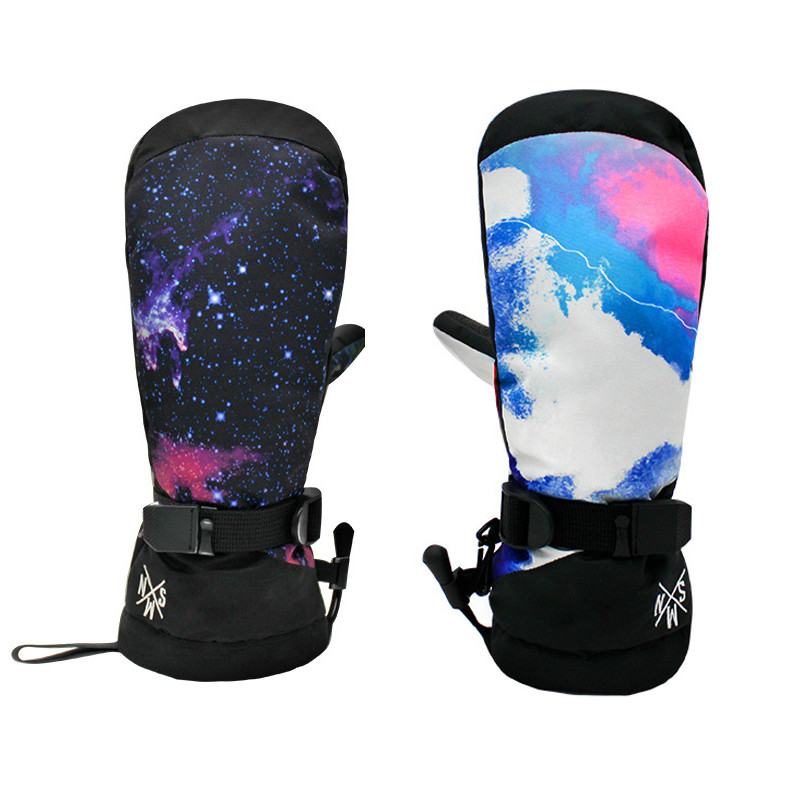 Sport Munte Femei Mănuși de schi Impermeabil Bărbați Femei Mănuși de zăpadă Mănuși calde pentru soț de ciclism Mănuși încălzite pentru bărbați