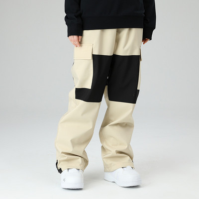 2022 m. Naujos laisvos slidinėjimo kelnės, moteriškos, vėjui atsparios, vandeniui atsparios sniego kostiumai, lauko sportinės slidinėjimo kelnės, vyriškos slidinėjimo kelnės, žieminiai, šilti kombinezonai