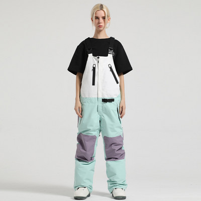 Pantaloni de schi pentru cuplu Pantaloni de iarnă pentru snowboard, femei, termici, rezistenți la vânt, îmbrăcăminte pentru sport în aer liber, buzunar cu fermoar, bărbați, munte