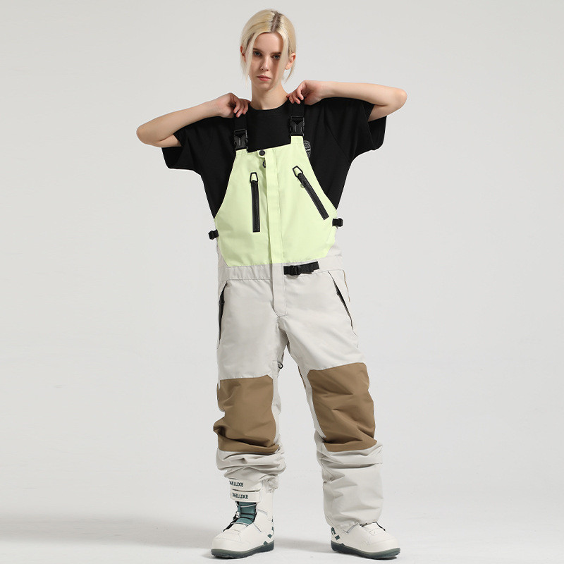 Pantaloni de schi pentru cuplu Pantaloni de iarnă pentru snowboard, femei, termici, rezistenți la vânt, îmbrăcăminte pentru sport în aer liber, buzunar cu fermoar, bărbați, munte