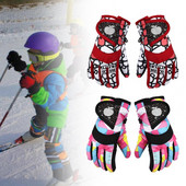 Dviračių pirštinės Naudingas megztas audinys Atsparus dėvėjimuisi lauko važinėjimo vaikams Žieminės pirštinės vaikams Slidinėjimo pirštinės Žieminės pirštinės