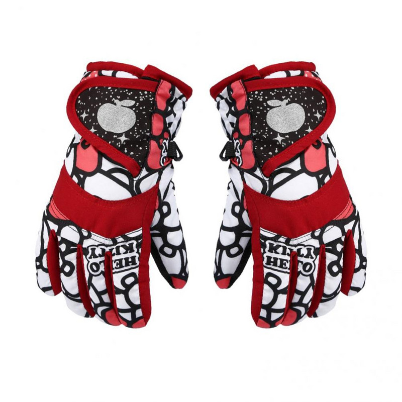 Dviračių pirštinės Naudingas megztas audinys Atsparus dėvėjimuisi lauko važinėjimo vaikams Žieminės pirštinės vaikams Slidinėjimo pirštinės Žieminės pirštinės