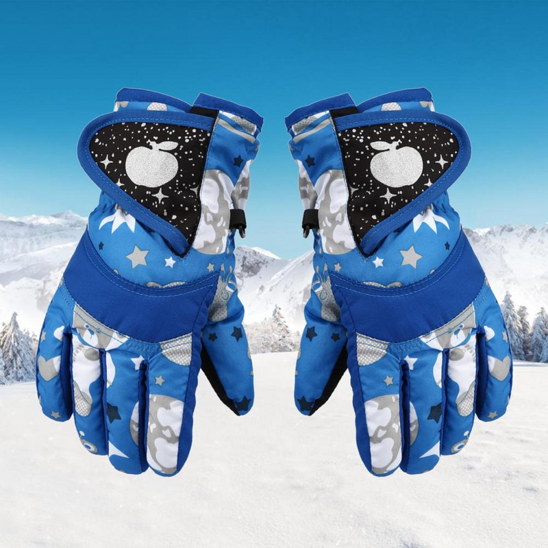 Dviračių pirštinės Naudingas megztas audinys Atsparus dėvėjimuisi lauko važinėjimo vaikams Žieminės pirštinės vaikams Slidinėjimo pirštinės Žieminės pirštinės