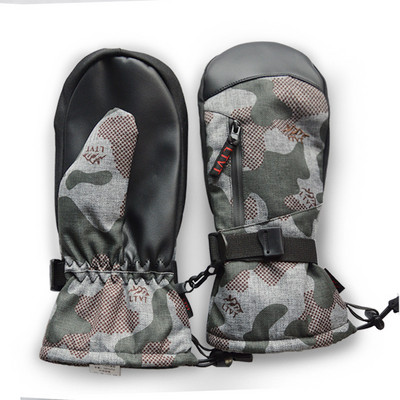 Aukštos kokybės -30 Žiema Šilta Profesionalios snieglenčių slidinėjimo pirštinės Neperšlampamos jutiklinis telefono ekranas terminis kumštinės pirštinės Slidinėjimas sniego motociklas 2