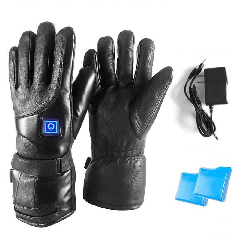 Vyrų Moterų Įkraunamos Elektra Šildomos Pirštinės Baterija maitinamos Šildomos Pirštinės Žiemos Sportas Šildomos Pirštinės Laipiojimui Slidinėjimui