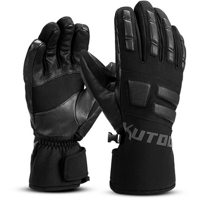 KUTOOK Neperšlampamos slidinėjimo pirštinės Vyriškos žieminės terminės snieglenčių pirštinės Vėjo nepraleidžiančios moteriškos snieglenčių pirštinės SF9503