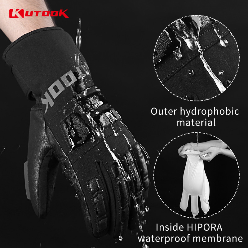 KUTOOK Neperšlampamos slidinėjimo pirštinės Vyriškos žieminės terminės snieglenčių pirštinės Vėjo nepraleidžiančios moteriškos snieglenčių pirštinės SF9503