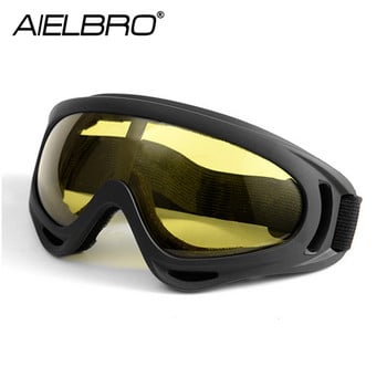 AIELBRO Ски маска Зимни външни ветроустойчиви ски очила Спортни очила за моторни шейни Ски UV400 очила Зимни очила за моторни шейни